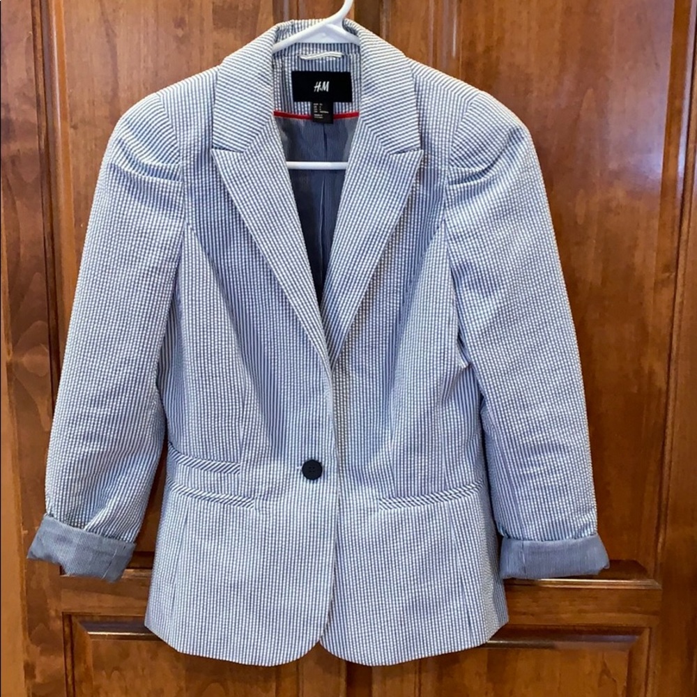 Fitted Seersucker Blazer size 2